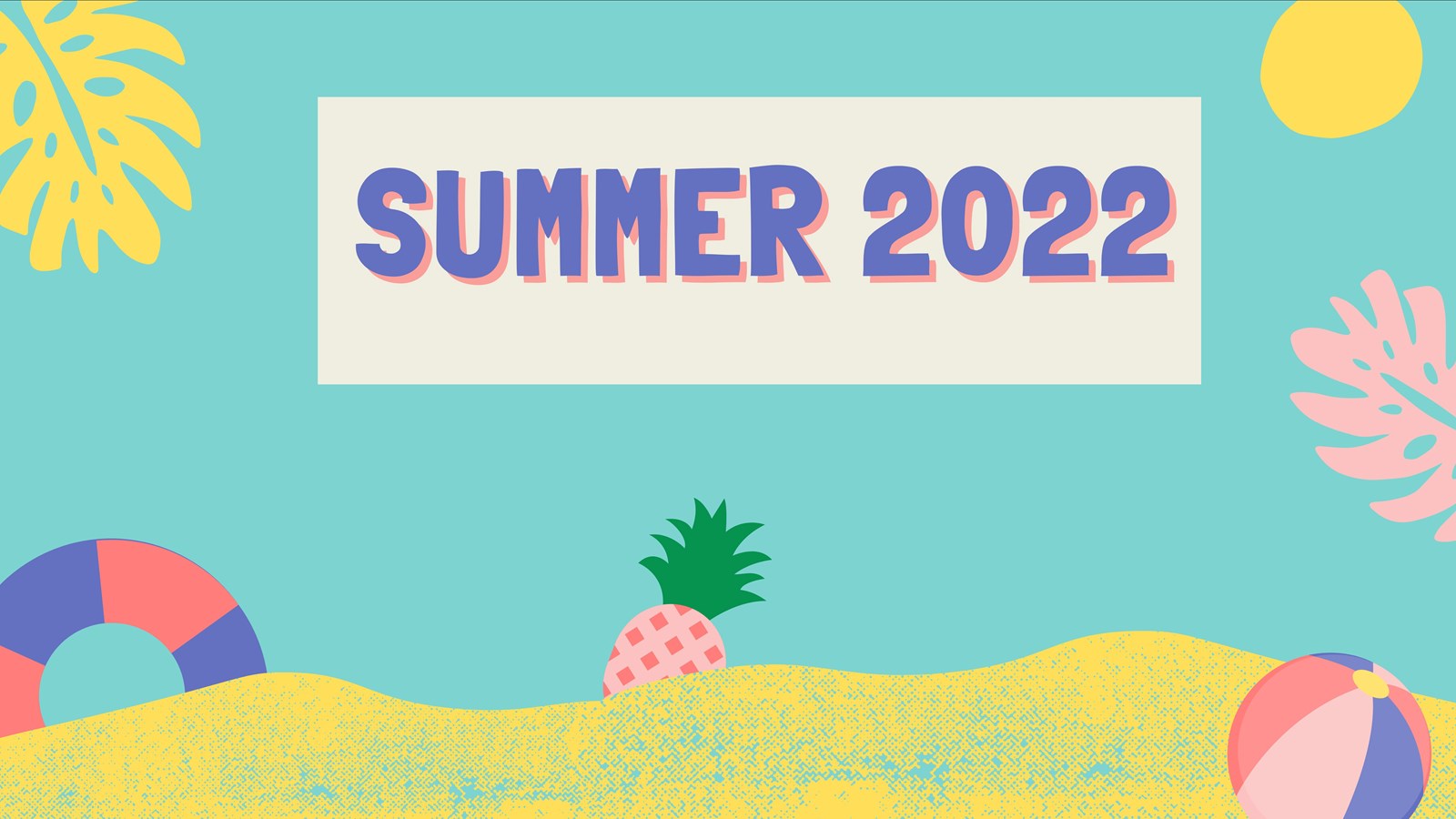 summer 2022 beach scene